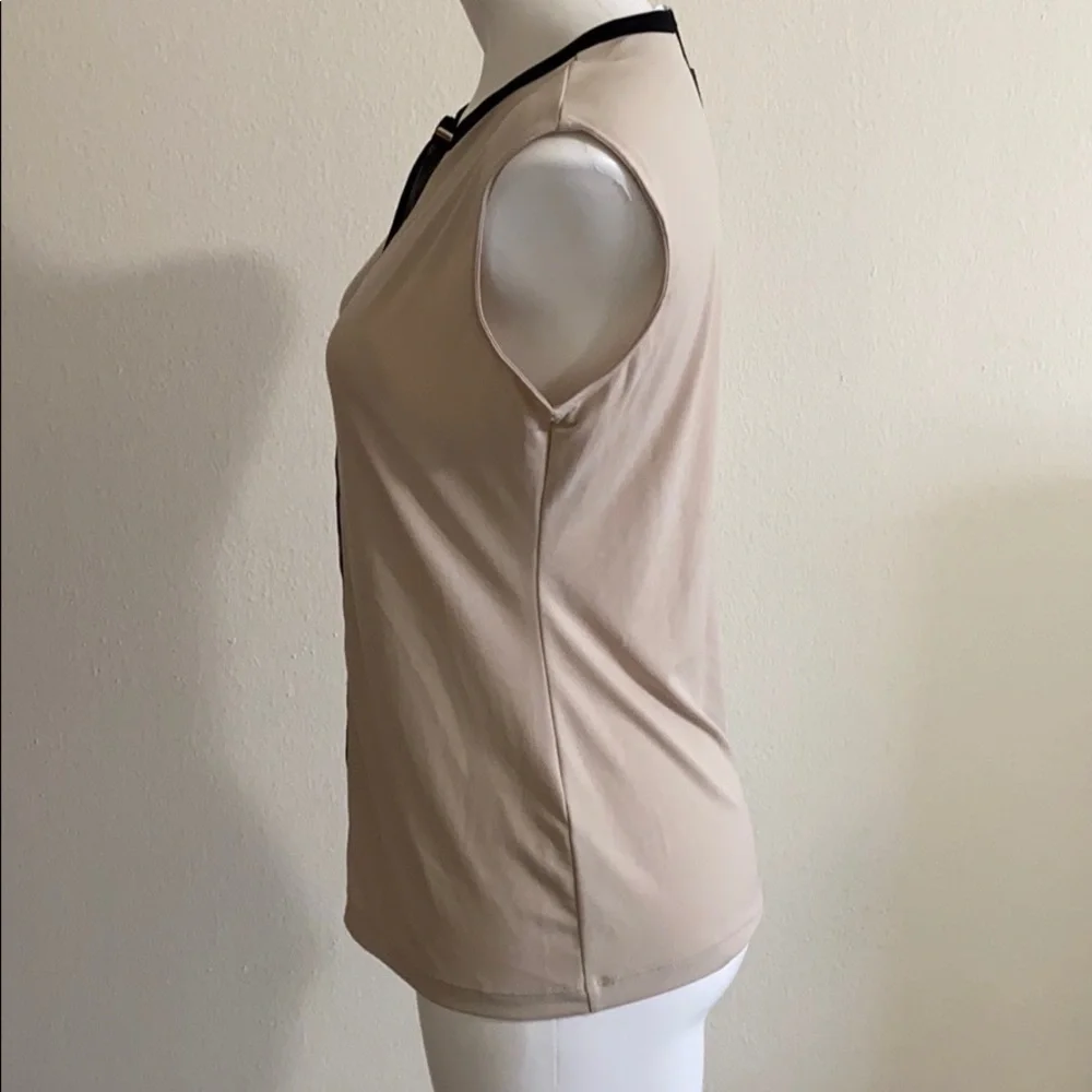CALVIN KLEIN Black and Tan  top size Small